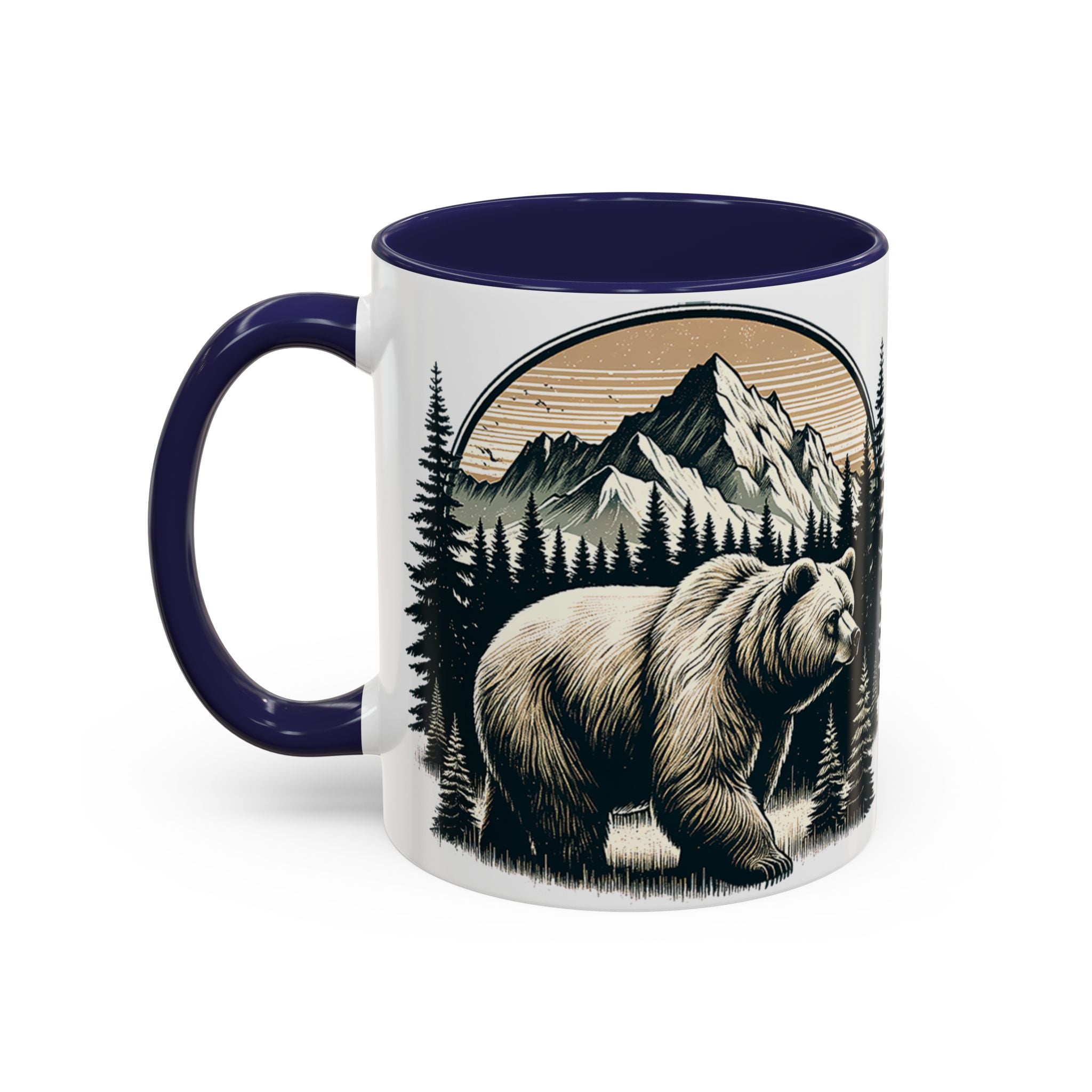 Bear Forest Coffee Mug — Mountain Wildlife Accent Mug (11/15oz)