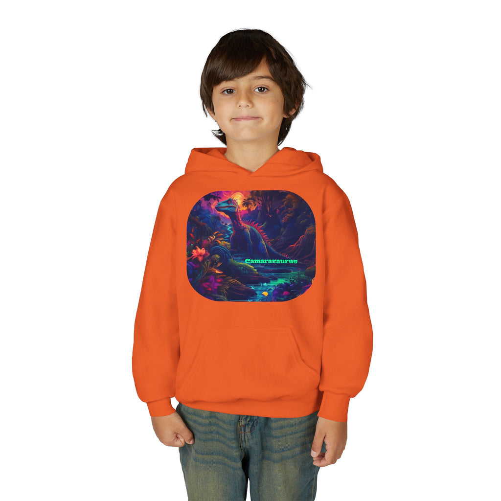 Youth Hoodie — Neon Cyber Jungle Graphic "CONSUMER"