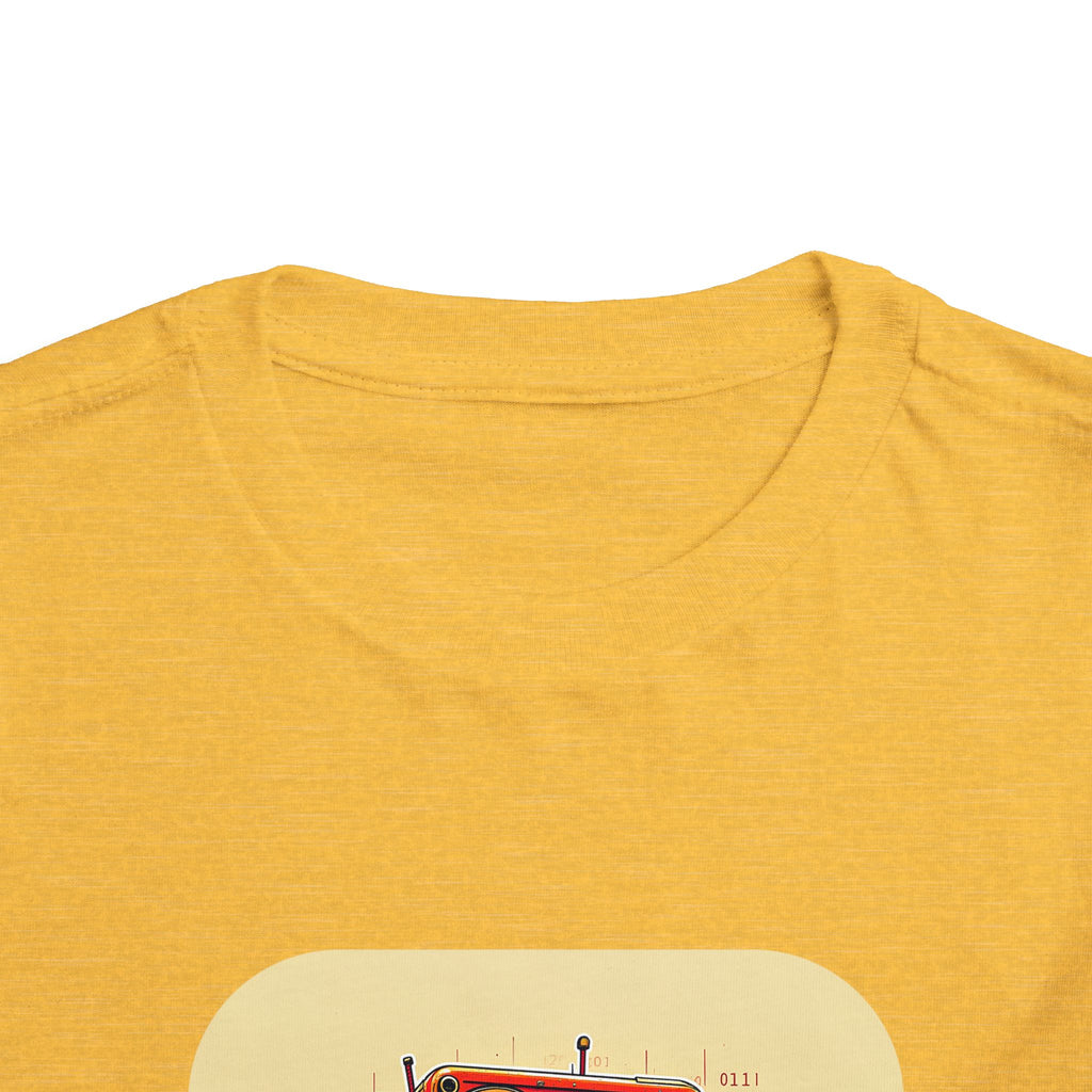 Retro Red Robot Toddler Tee — Cute Vintage Robot Graphic Shirt