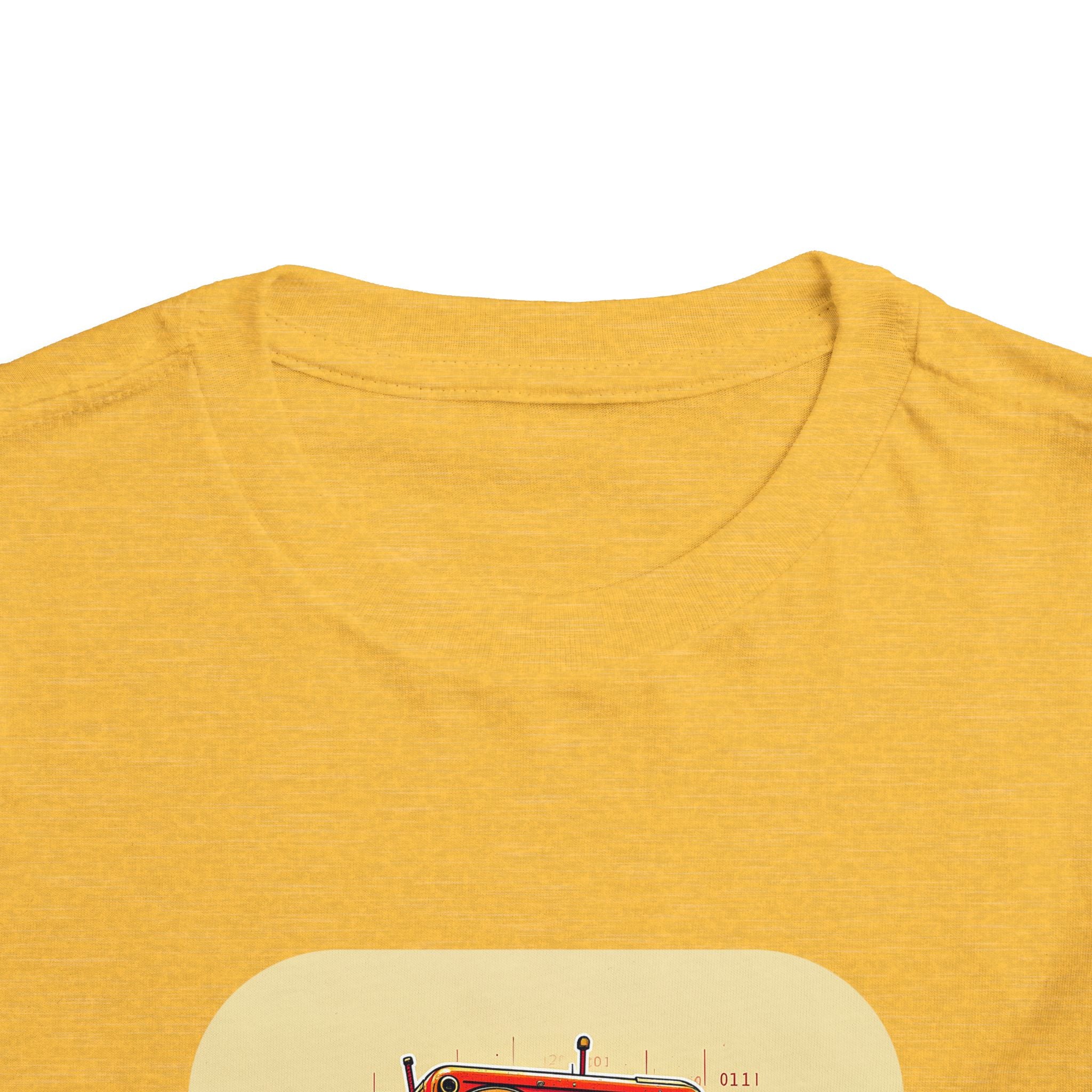 Retro Red Robot Toddler Tee — Cute Vintage Robot Graphic Shirt