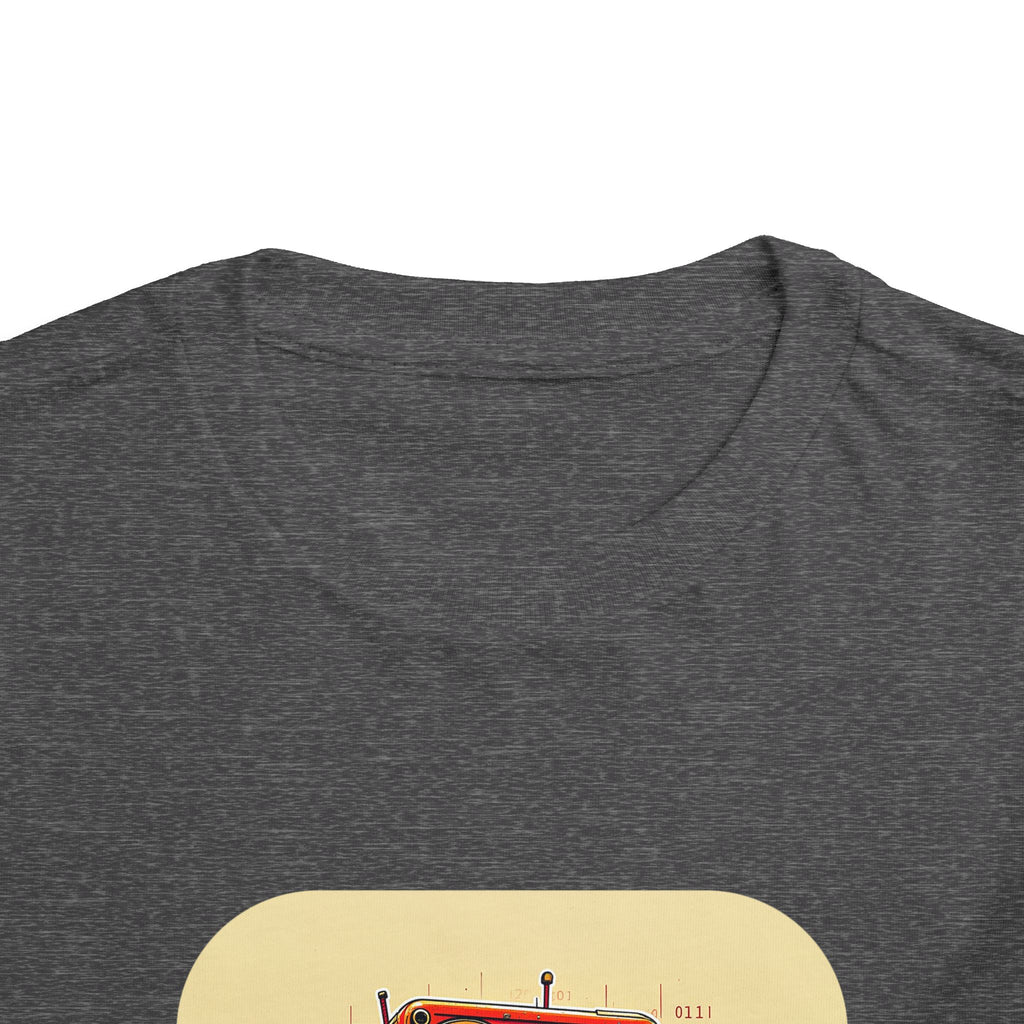 Retro Red Robot Toddler Tee — Cute Vintage Robot Graphic Shirt