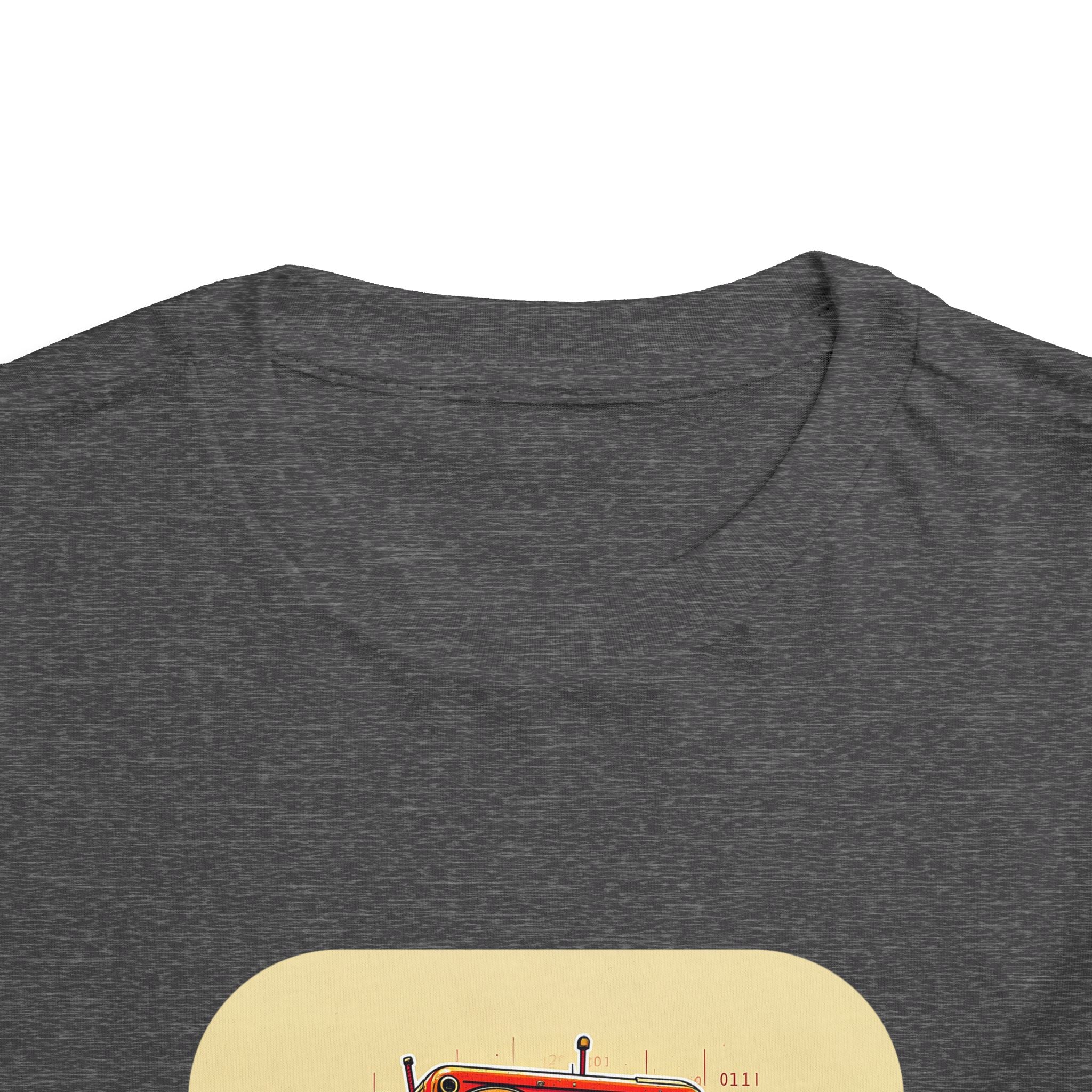 Retro Red Robot Toddler Tee — Cute Vintage Robot Graphic Shirt