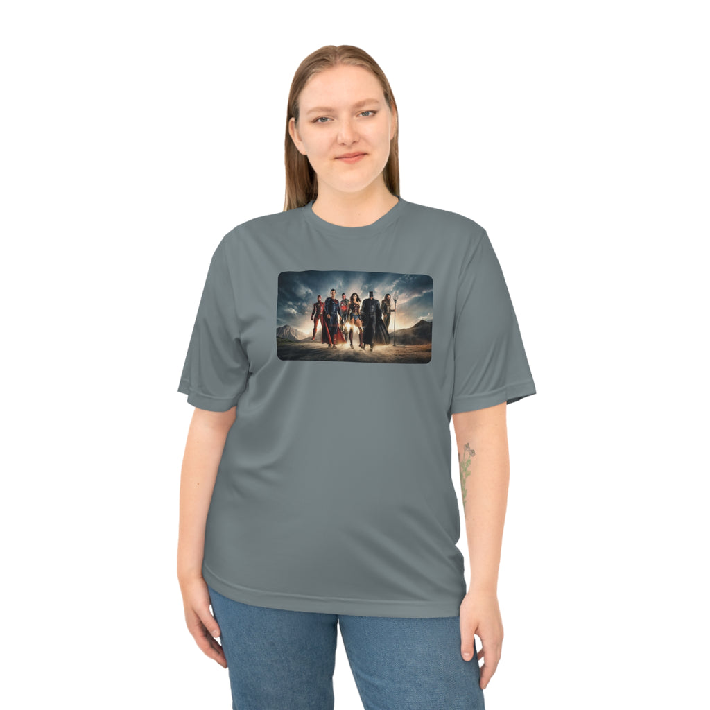 Justice League Graphic T-Shirt — Hero Team Movie Poster Design