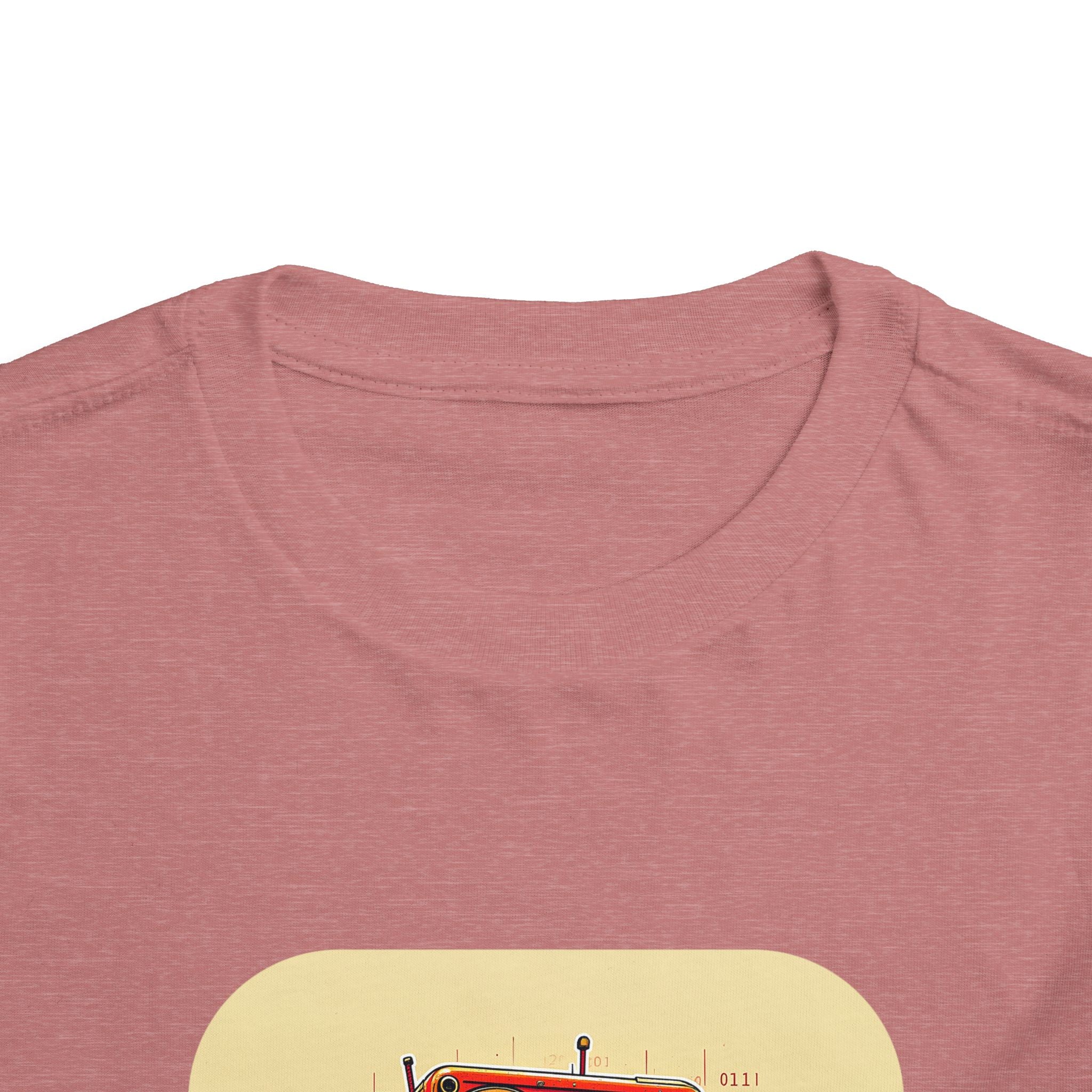 Retro Red Robot Toddler Tee — Cute Vintage Robot Graphic Shirt