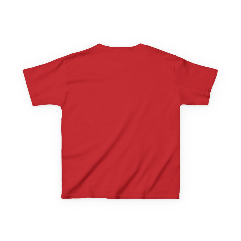 Kids Tee — Cat in Red Winter Hat & Bow Tie Holiday Shirt