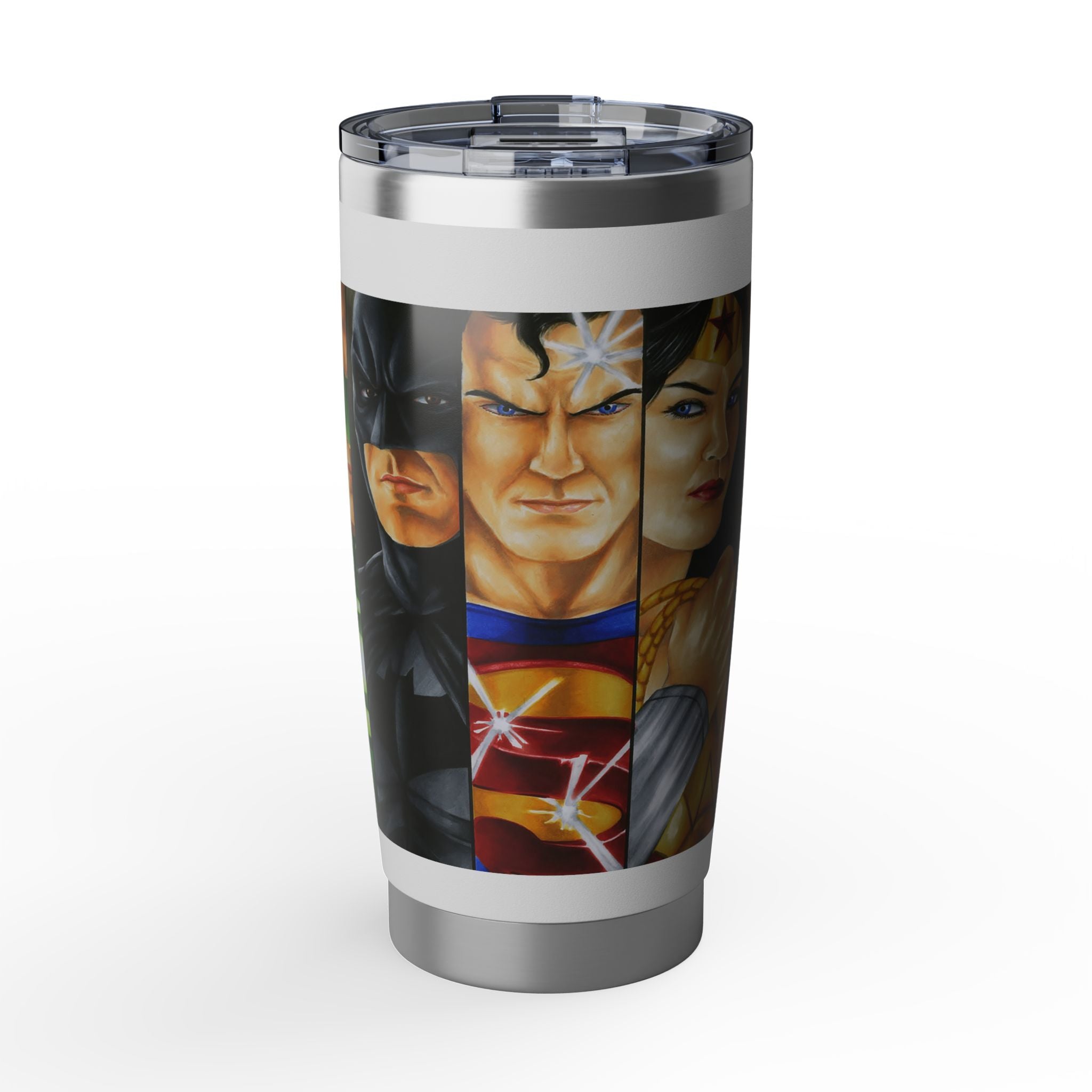 Superhero Portrait 20oz Tumbler — Comic Art Travel Mug
