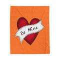Valentine's 'Be Mine' Red Heart Velveteen Plush Blanket