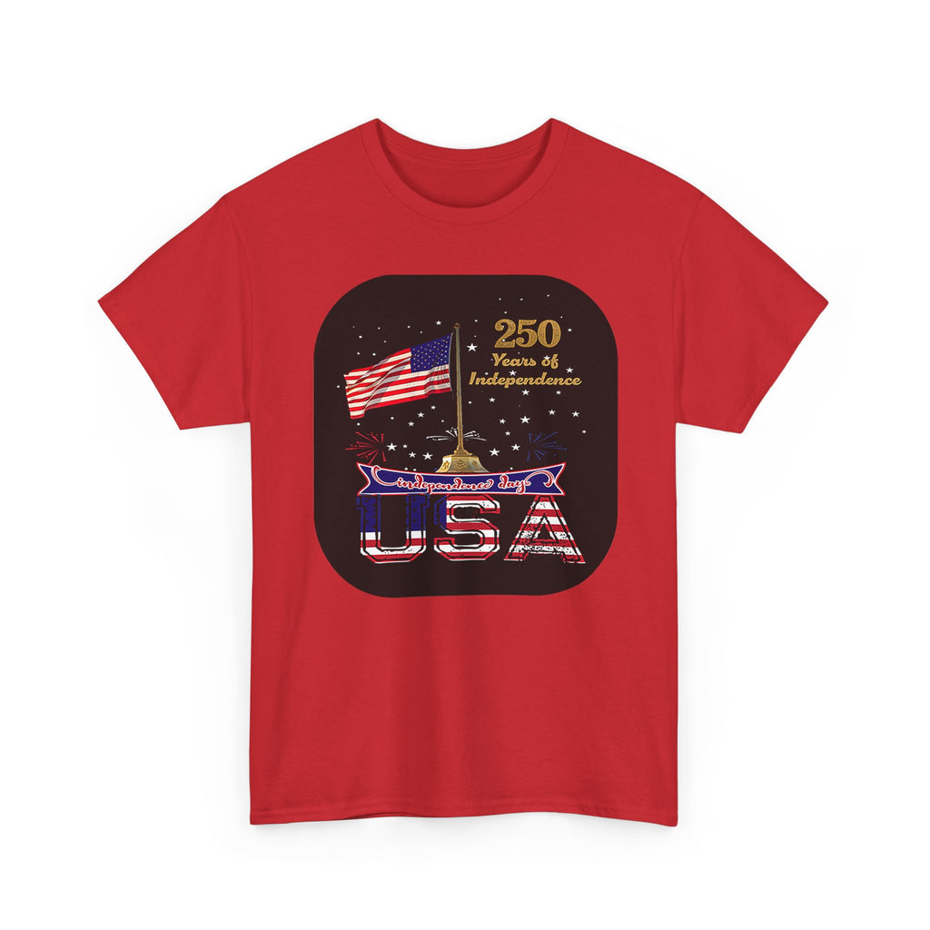USA 250th Independence Graphic Tee — American Flag Bicentennial Celebration T-Shirt