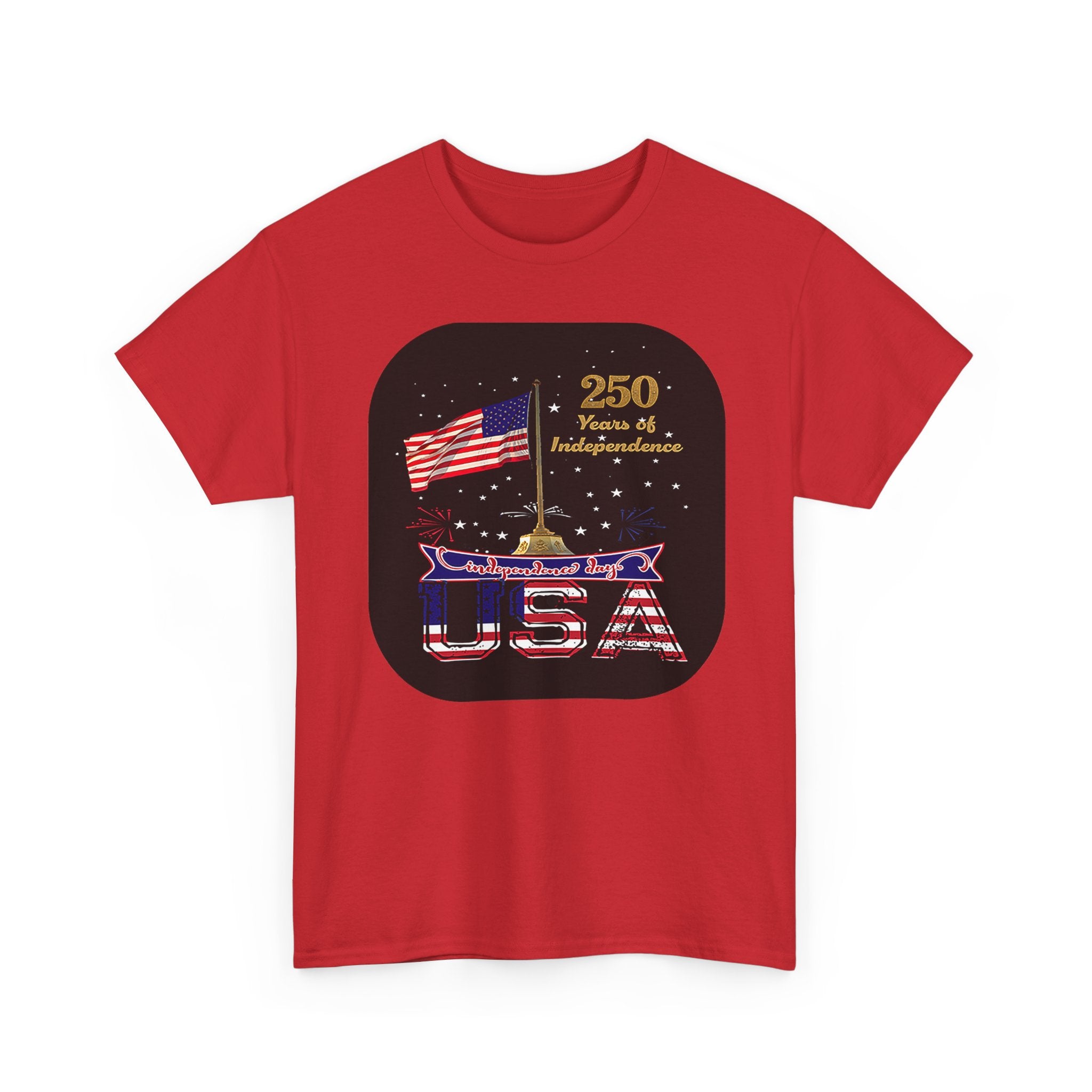 USA 250th Independence Graphic Tee — American Flag Bicentennial Celebration T-Shirt