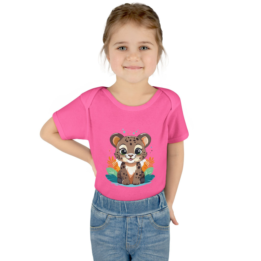 Cute Cheetah Baby Bodysuit — Adorable Infant Onesie with Safari Cat Design