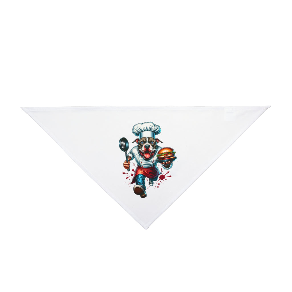 Pet Bandana — Chef Clown Burger Graphic Dog Bandana