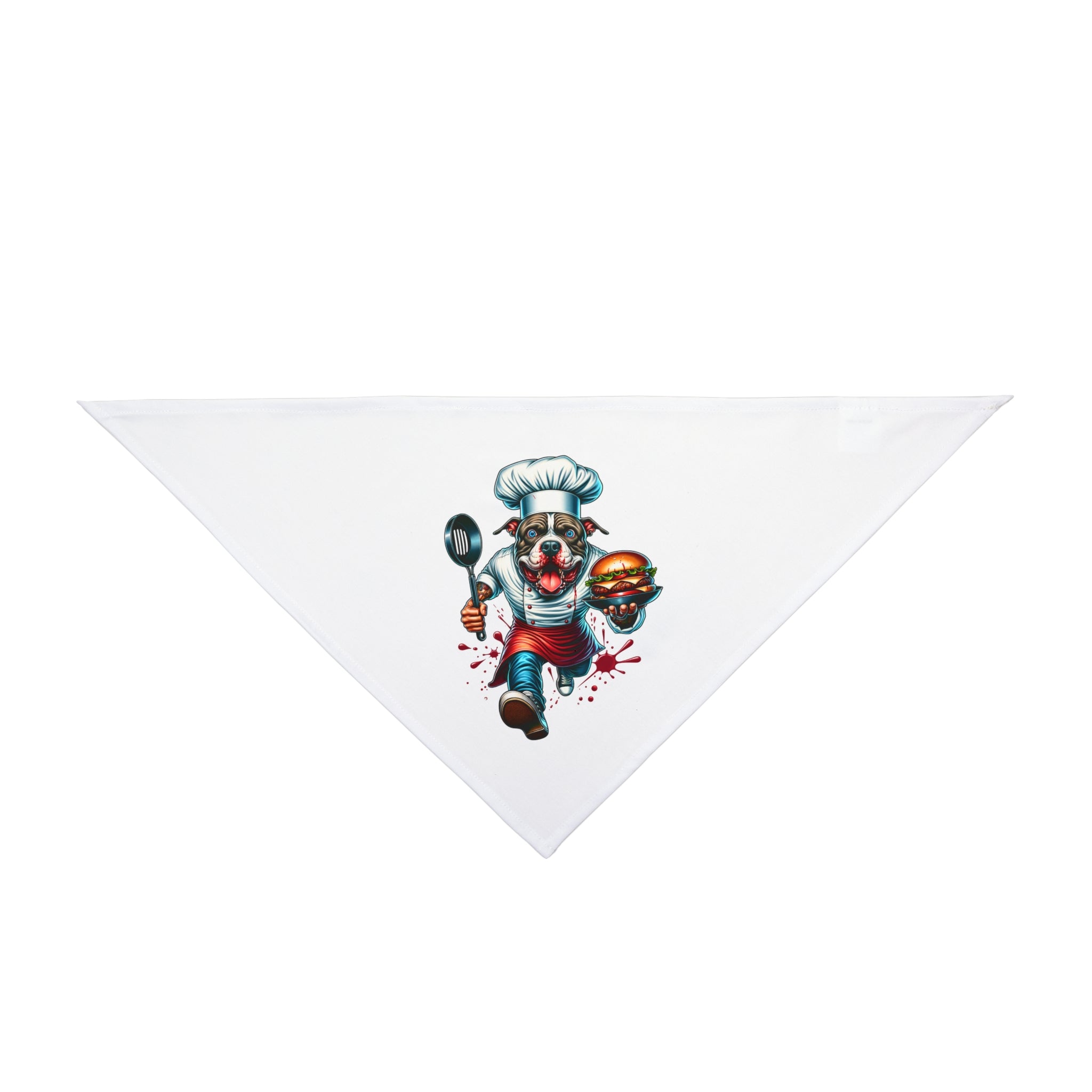 Pet Bandana — Chef Clown Burger Graphic Dog Bandana