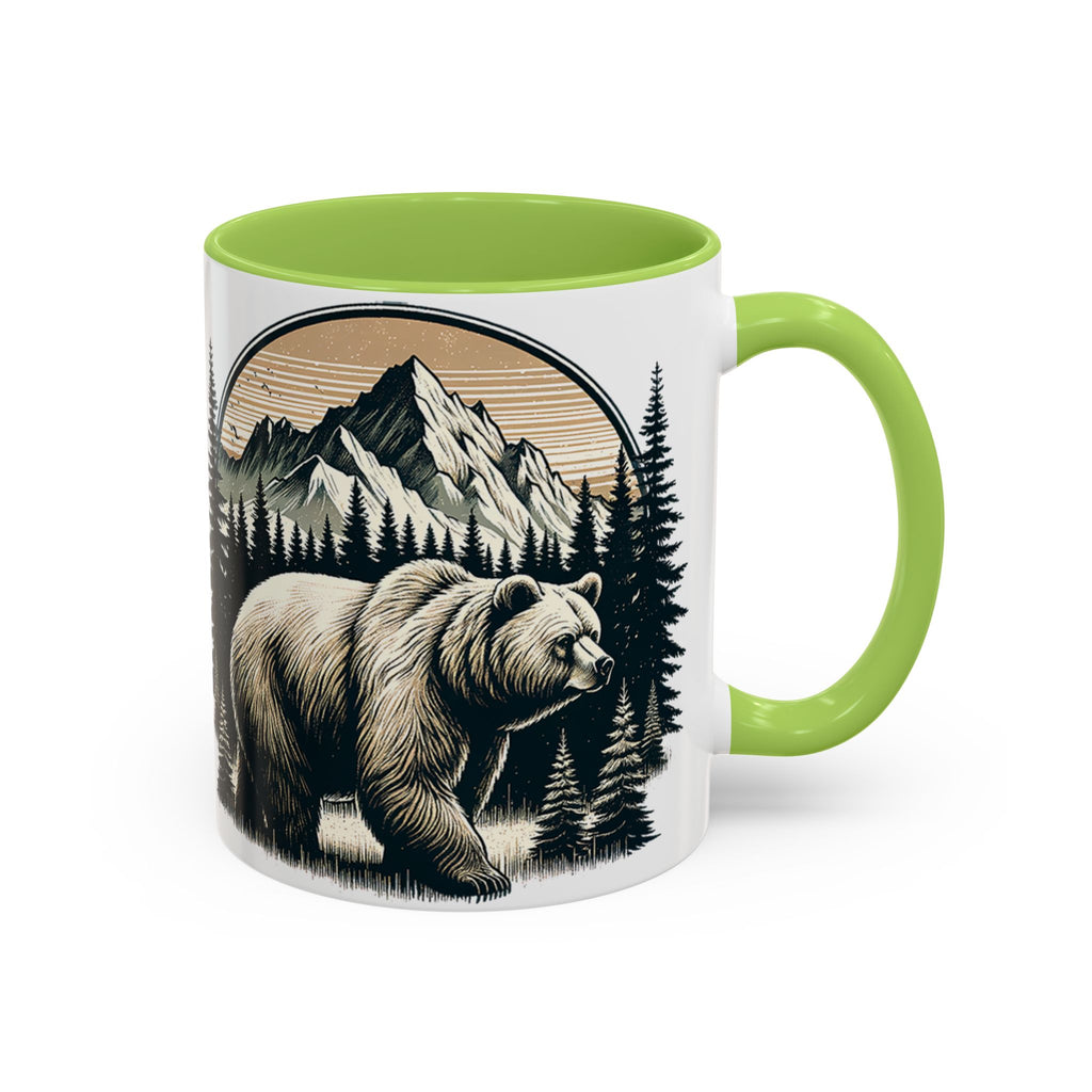Bear Forest Coffee Mug — Mountain Wildlife Accent Mug (11/15oz)