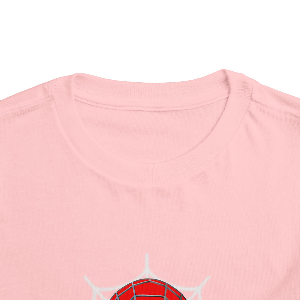 Spider Mask Toddler Tee — Cute Web Hero Graphic Shirt