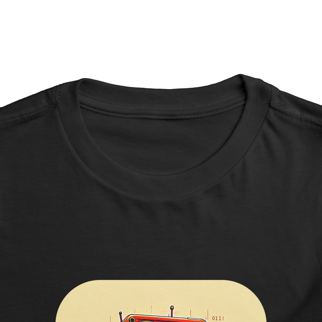 Retro Red Robot Toddler Tee — Cute Vintage Robot Graphic Shirt