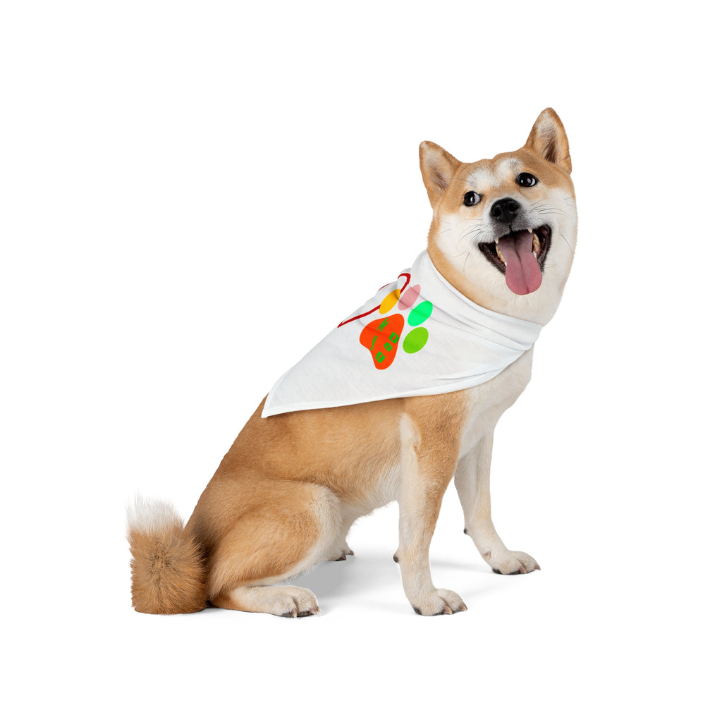 Peace Love Paw Pet Bandana — Colorful Dog & Cat Bandana