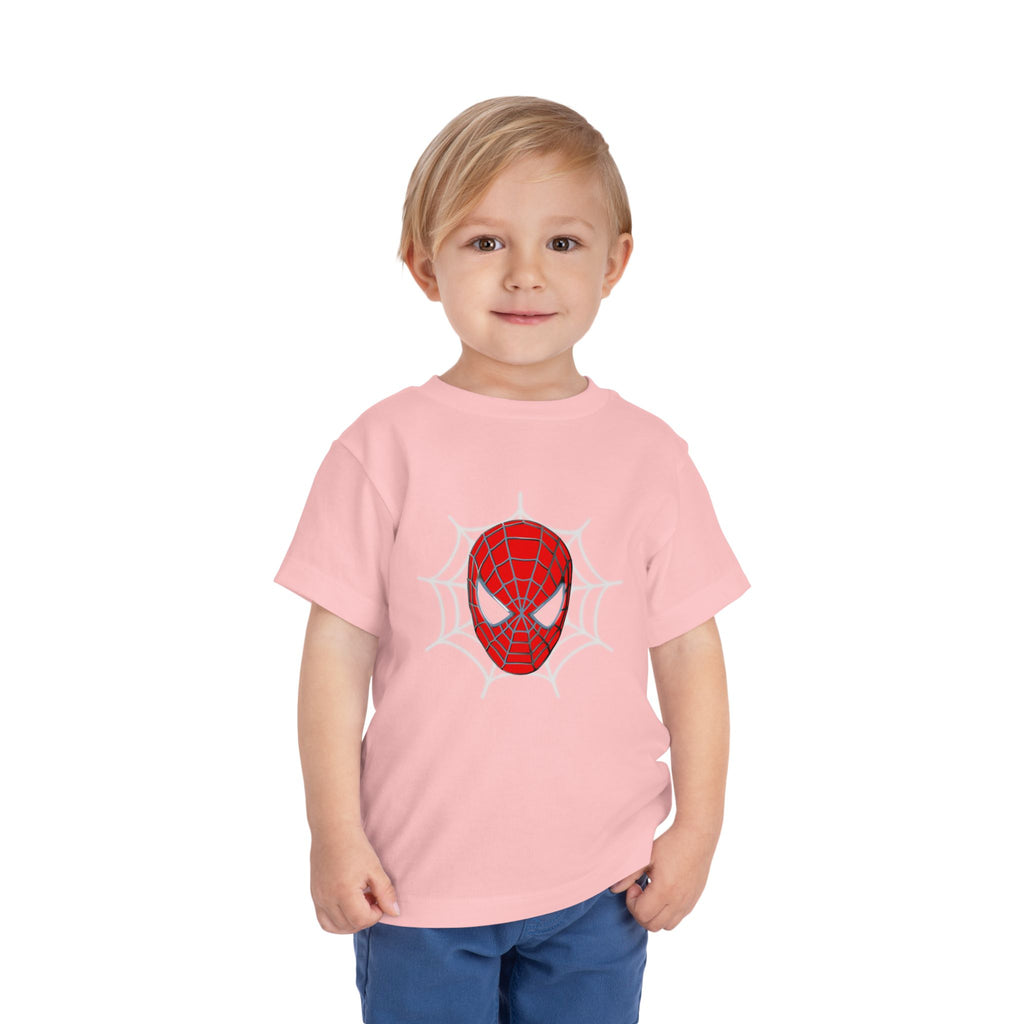 Spider Mask Toddler Tee — Cute Web Hero Graphic Shirt