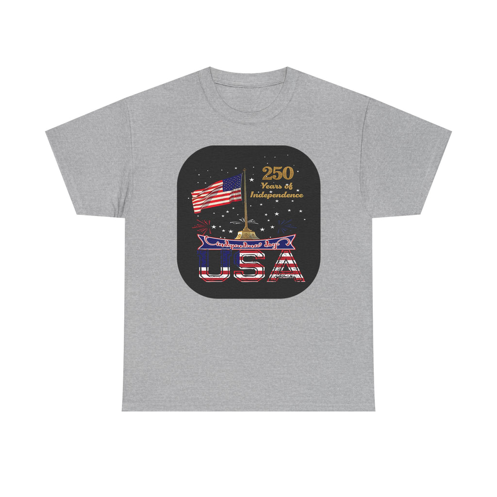 USA 250th Independence Graphic Tee — American Flag Bicentennial Celebration T-Shirt