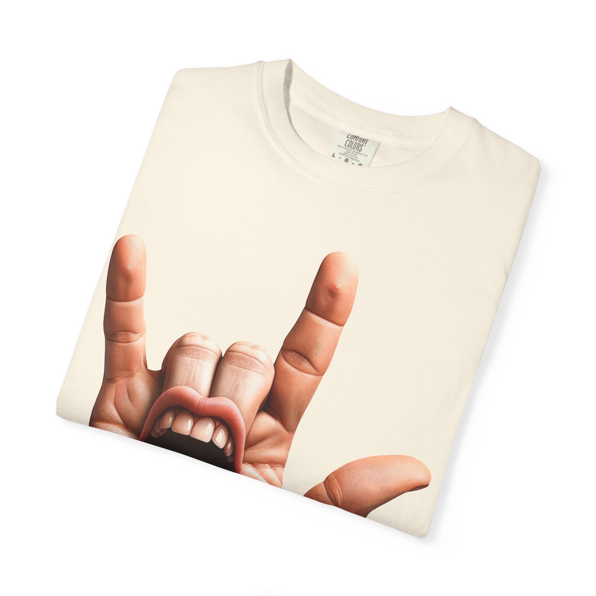 Graphic T-Shirt — Rock Hand Tongue Design