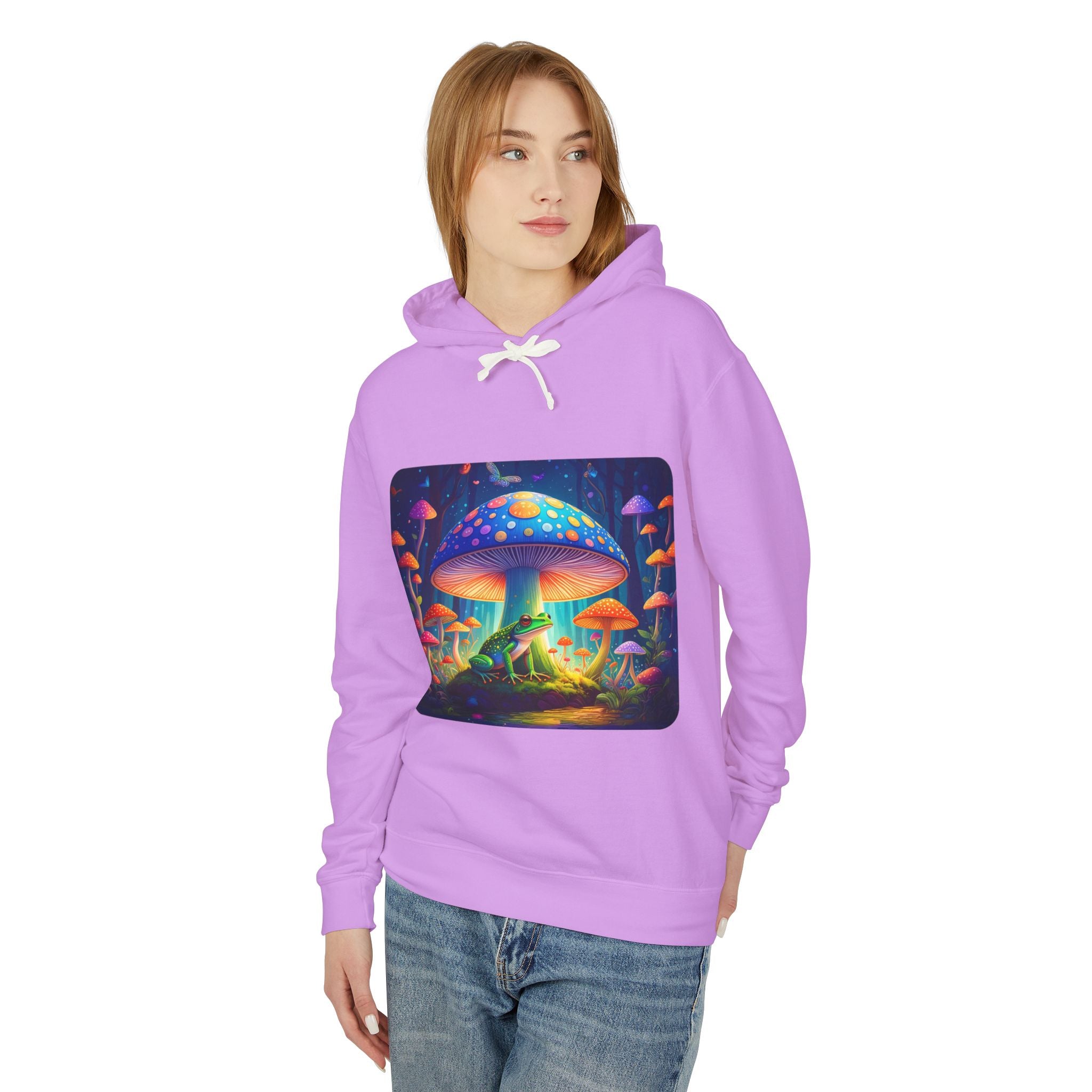 Quiet Frog & Mushroom Spectrum Hooded Sweatshirt