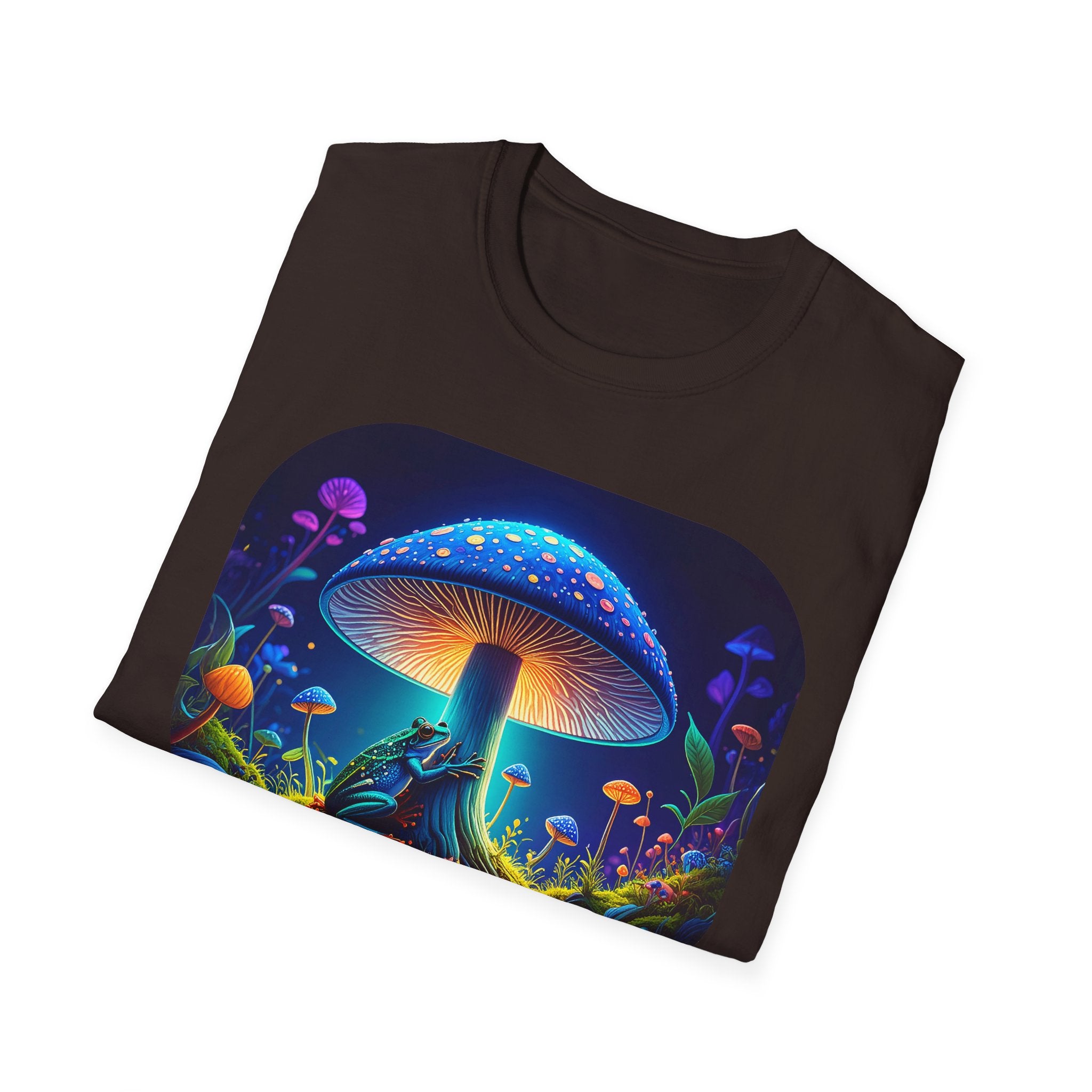 Psychedelic Mushroom Nightscape T-Shirt