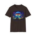 Psychedelic Mushroom Nightscape T-Shirt