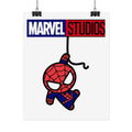 Marvel Studios Spider-Man Rolled Poster — Cute Hanging Cartoon Spider-Man Wall Art