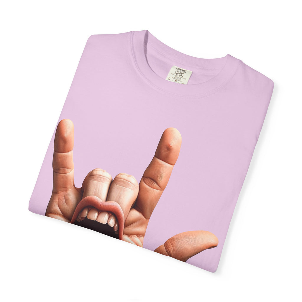Graphic T-Shirt — Rock Hand Tongue Design