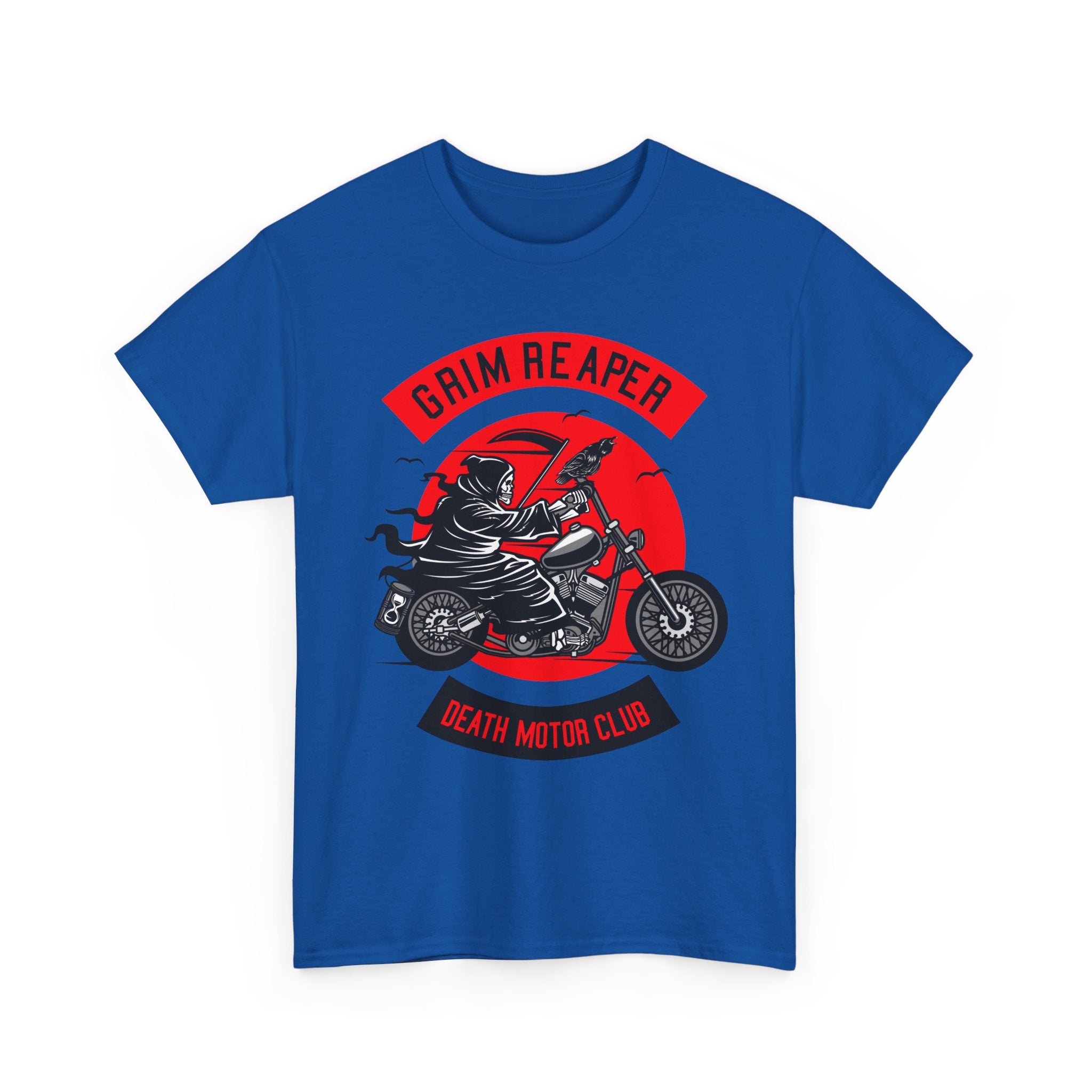 Grim Reaper Motor Club Tee — Biker Skull Motorcycle T‑Shirt