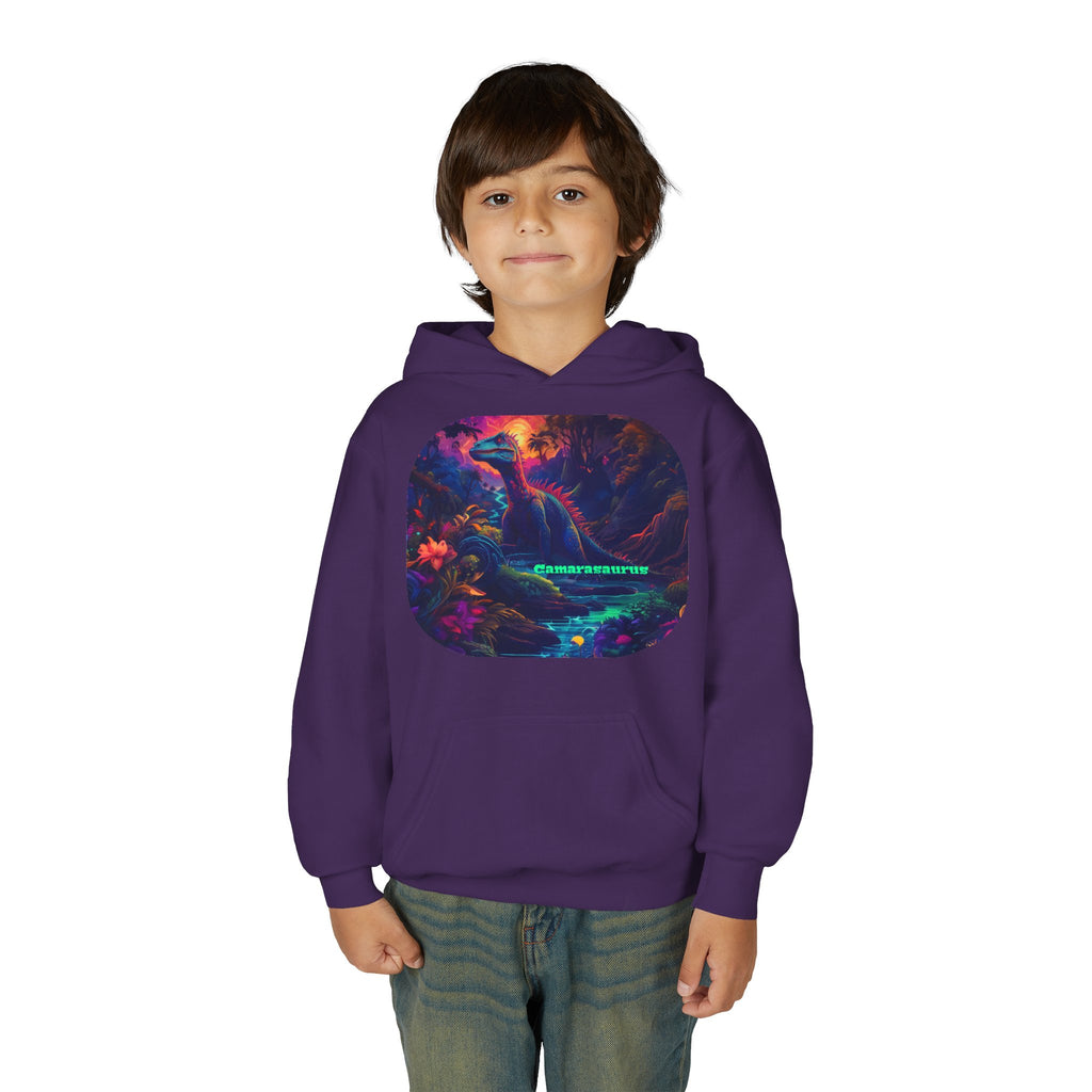 Youth Hoodie — Neon Cyber Jungle Graphic "CONSUMER"
