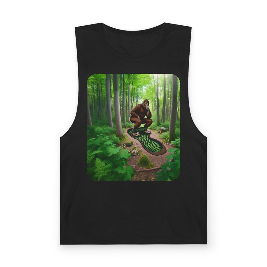 Bigfoot Forest Tank Top — Sasquatch Woodland Graphic Tank