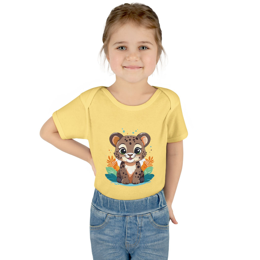 Cute Cheetah Baby Bodysuit — Adorable Infant Onesie with Safari Cat Design