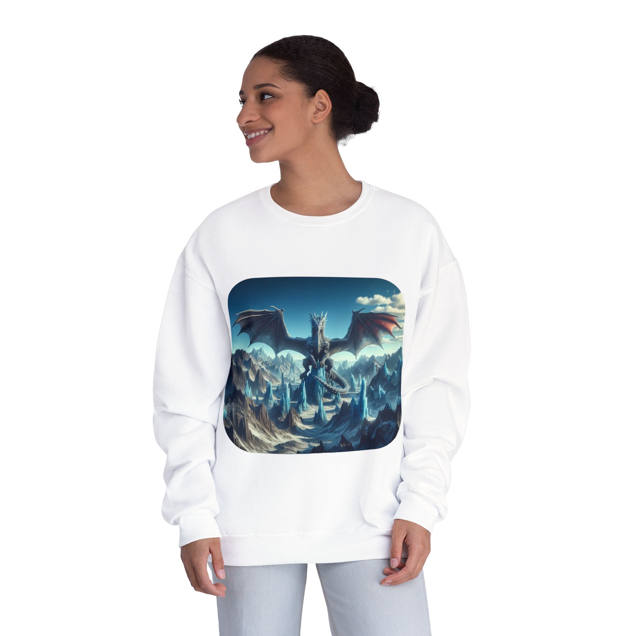 Dragon Graphic Crewneck Sweatshirt — Eye‑Catching Mythical Design
