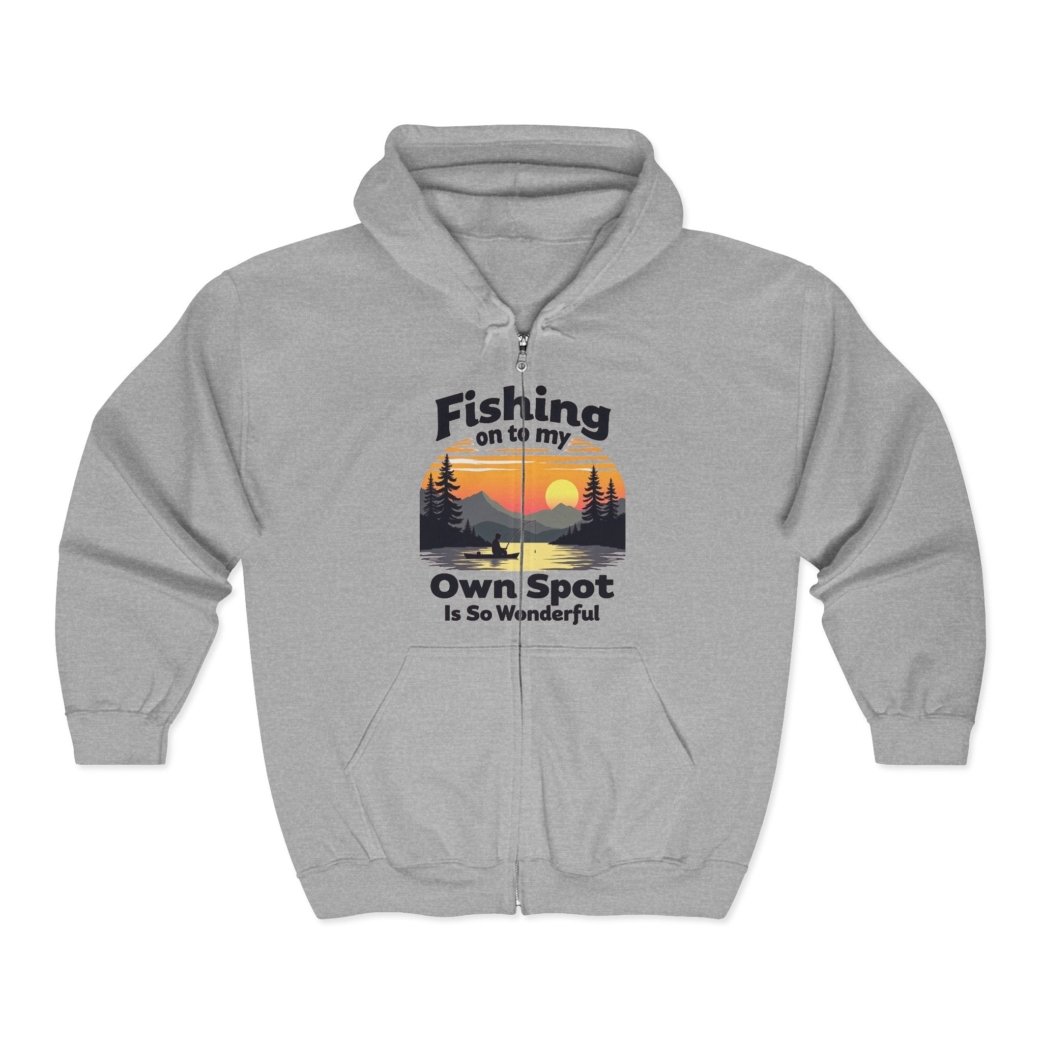 Fisherman Hoodie — "I Grandfather/Father Will Love" Fishing Nature Gift