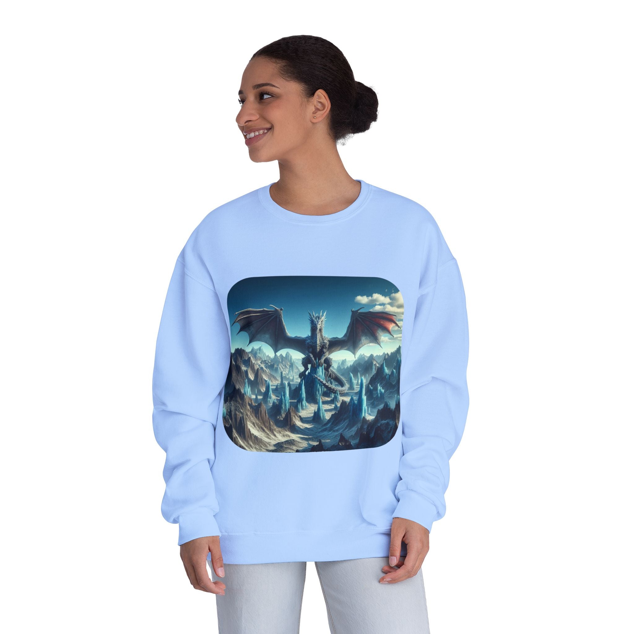 Dragon Graphic Crewneck Sweatshirt — Eye‑Catching Mythical Design