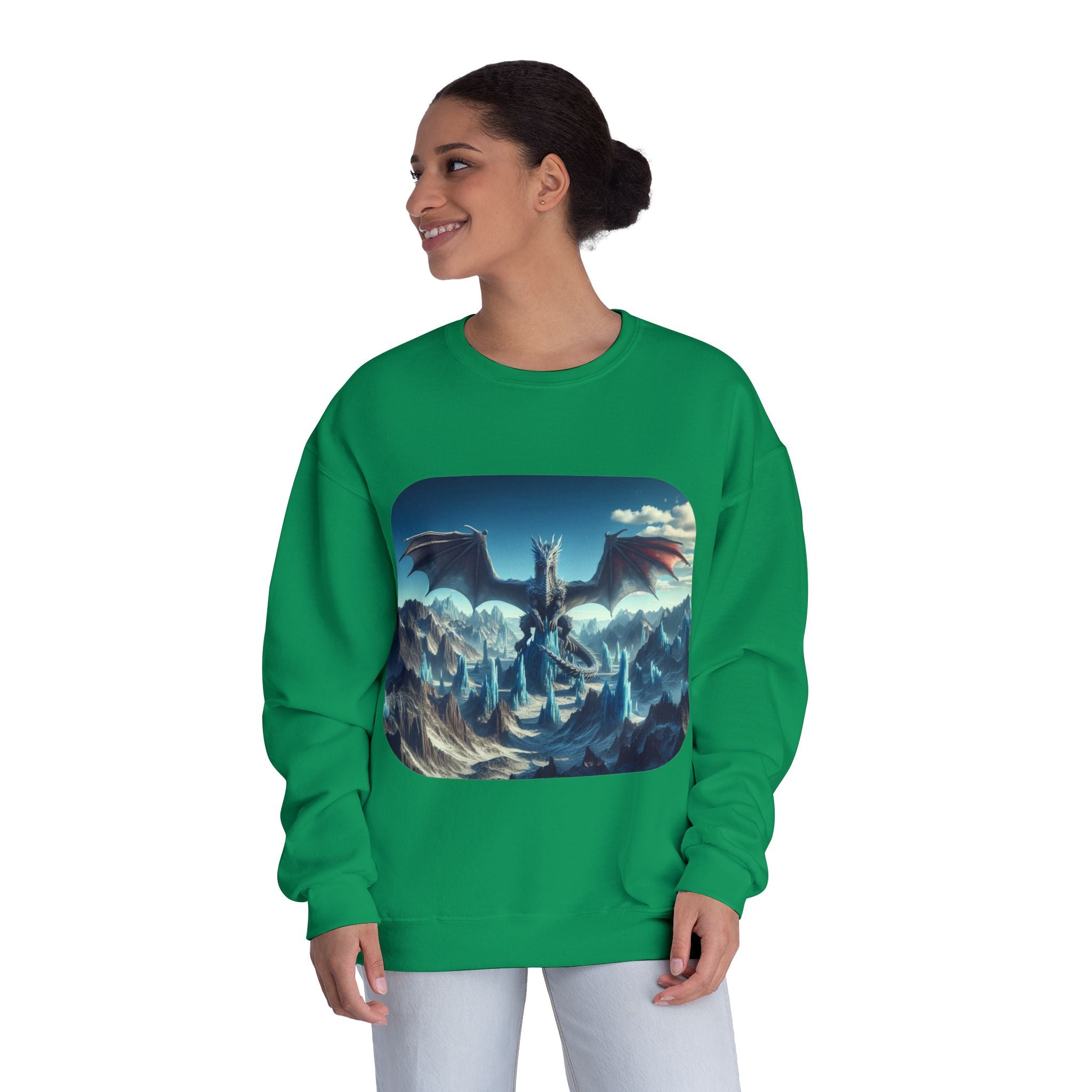 Dragon Graphic Crewneck Sweatshirt — Eye‑Catching Mythical Design
