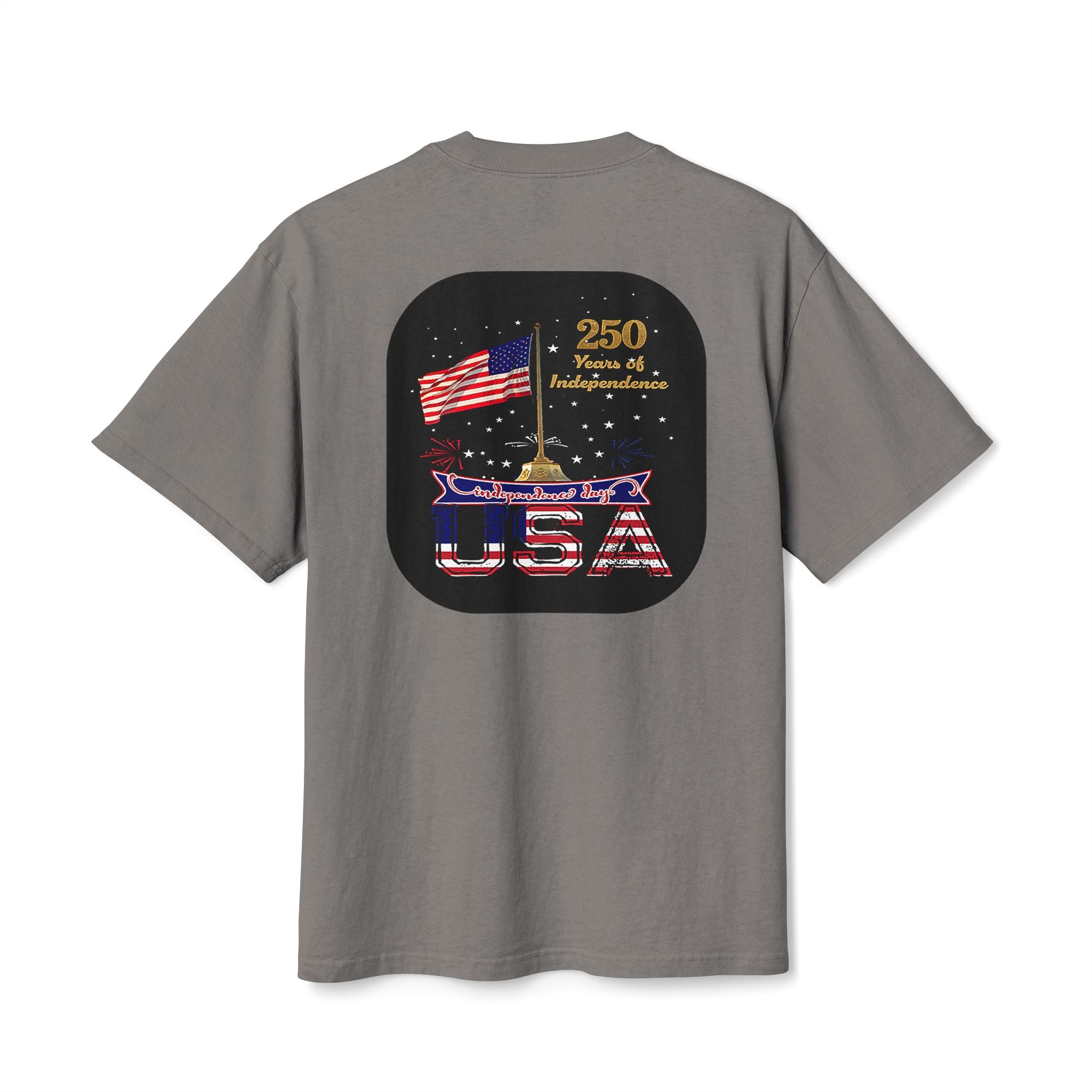 USA 250th Anniversary T-Shirt — Patriotic Flag Fourth of July Tee