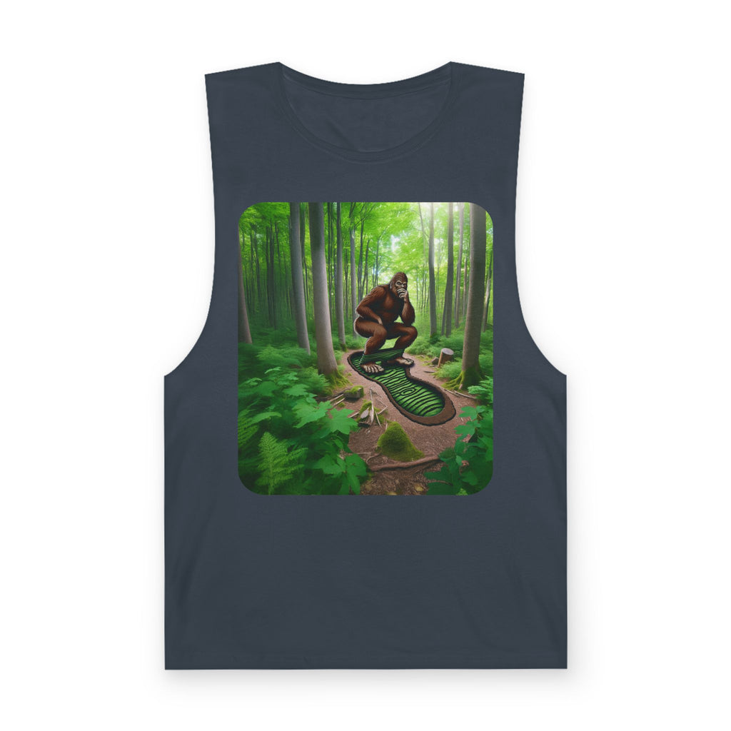 Bigfoot Forest Tank Top — Sasquatch Woodland Graphic Tank