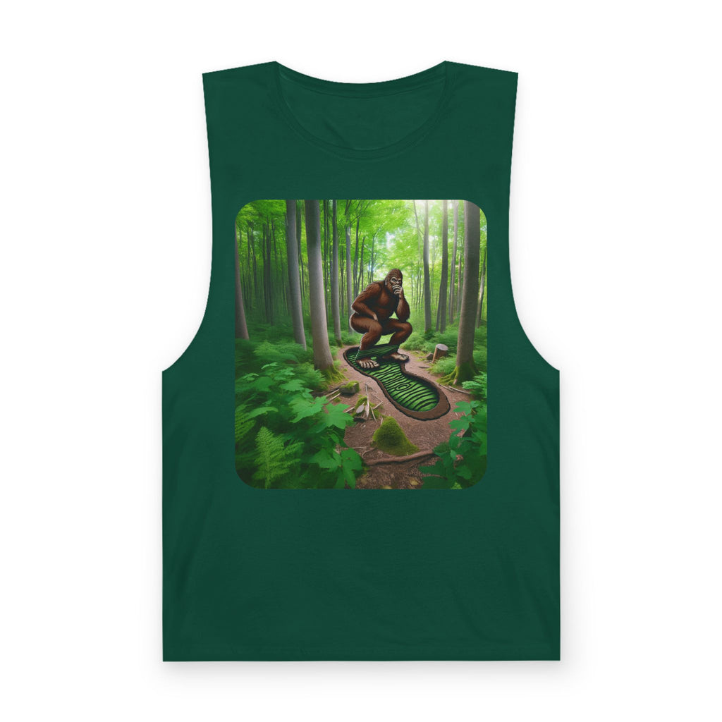 Bigfoot Forest Tank Top — Sasquatch Woodland Graphic Tank