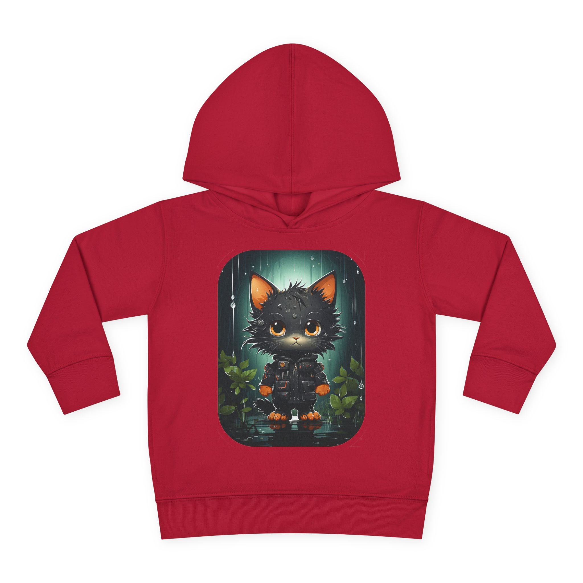 Toddler Hoodie — Cute Forest Black Cat Pullover