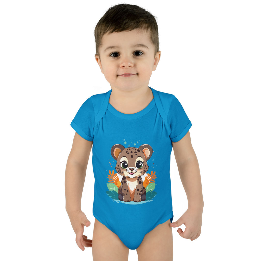 Cute Cheetah Baby Bodysuit — Adorable Infant Onesie with Safari Cat Design
