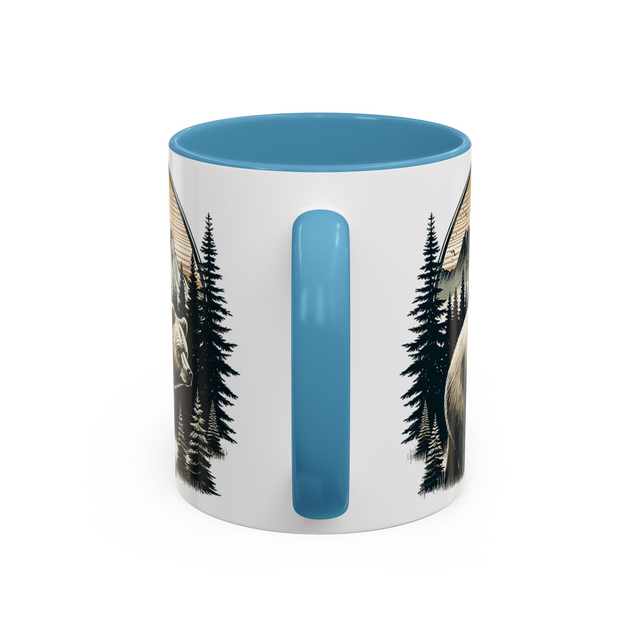Bear Forest Coffee Mug — Mountain Wildlife Accent Mug (11/15oz)