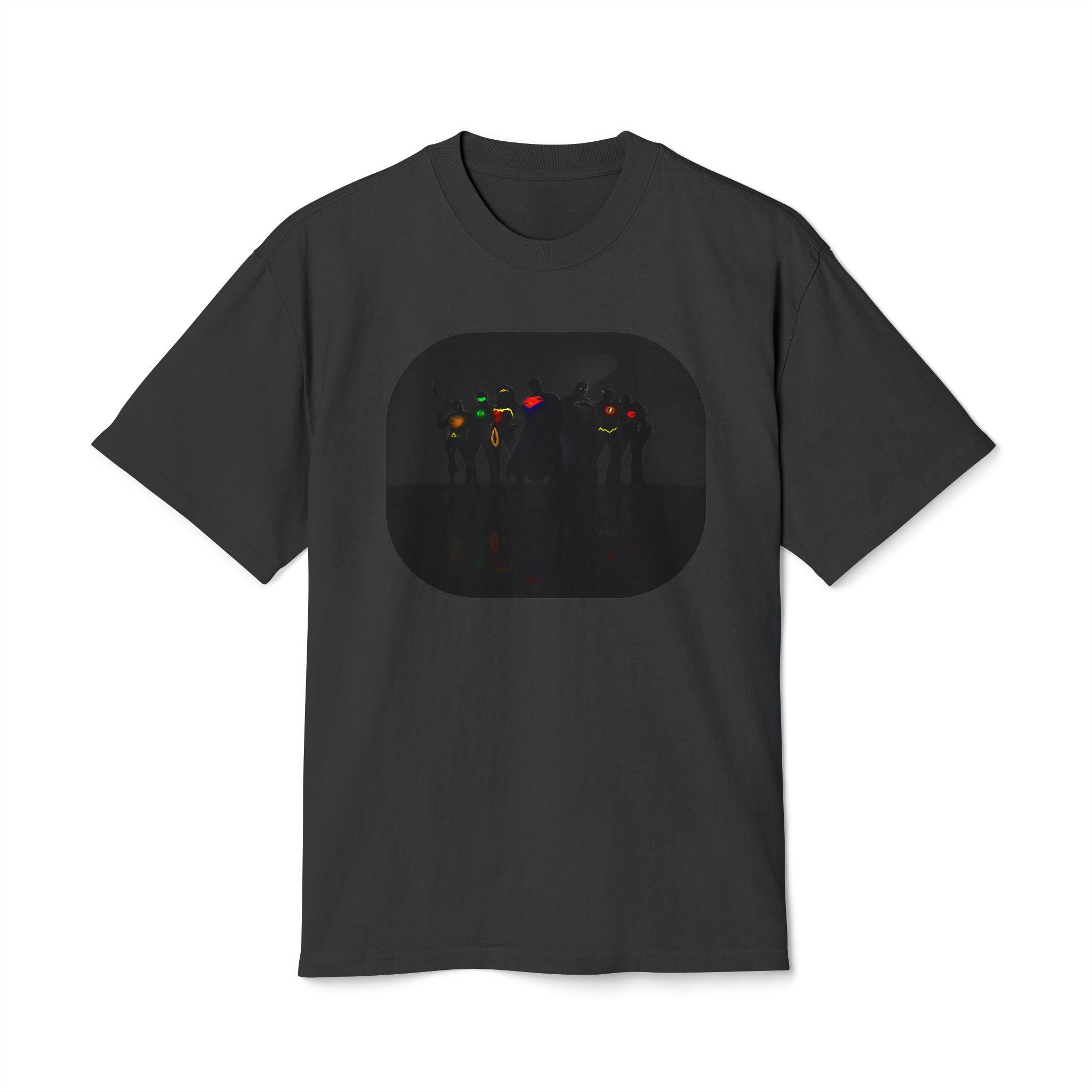 Retro Night Lights Tee — Neon Silhouette Graphic Shirt