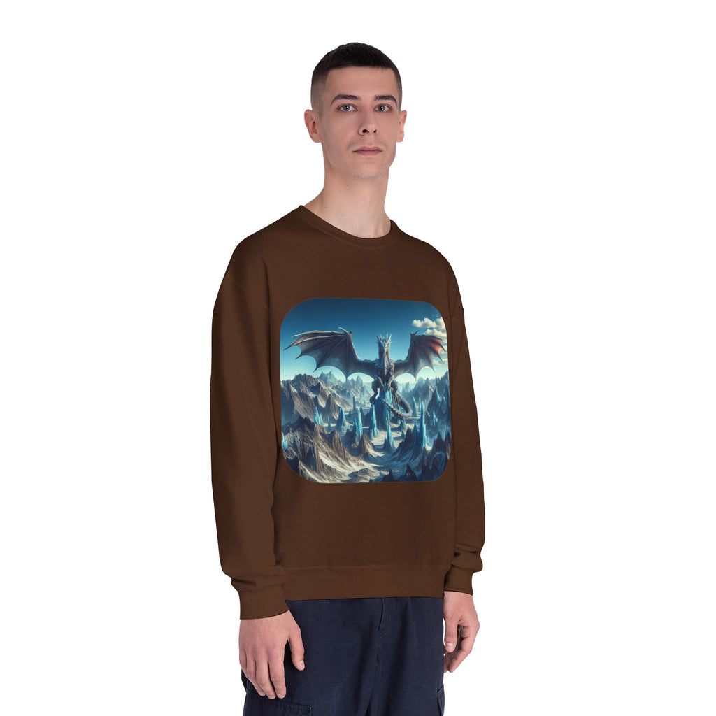 Dragon Graphic Crewneck Sweatshirt — Eye‑Catching Mythical Design