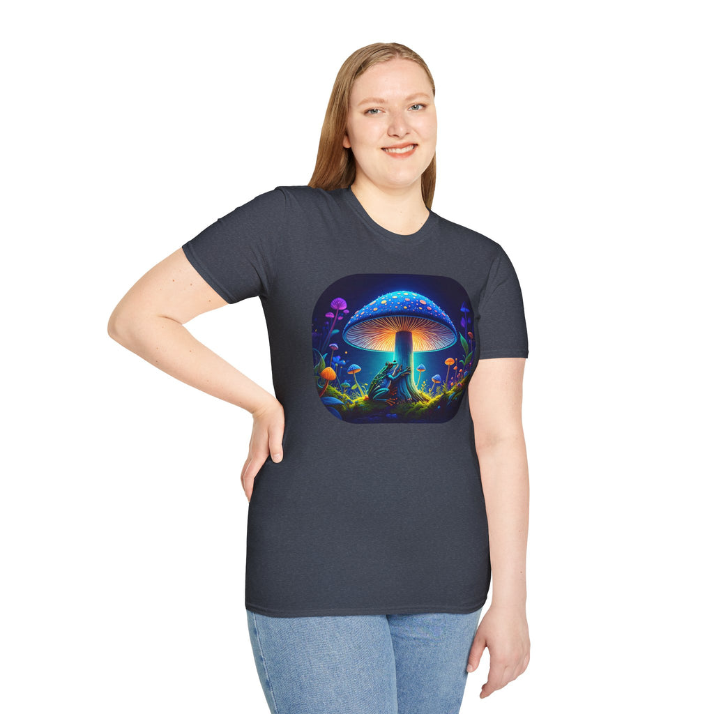Psychedelic Mushroom Nightscape T-Shirt