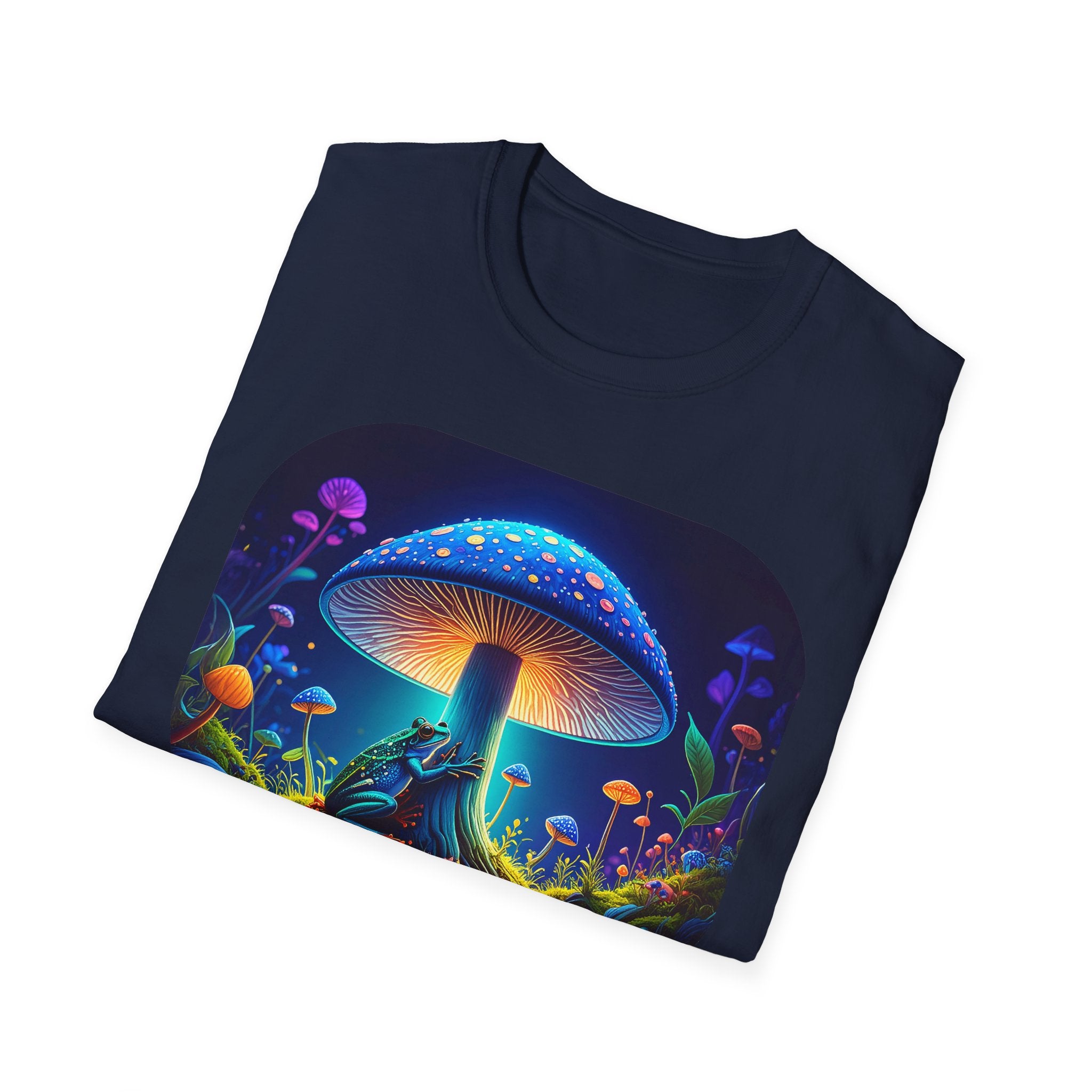 Psychedelic Mushroom Nightscape T-Shirt