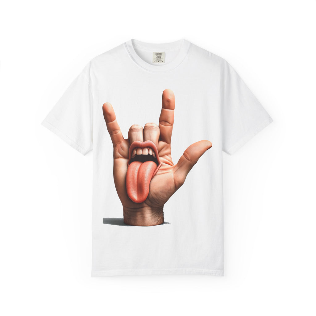Graphic T-Shirt — Rock Hand Tongue Design