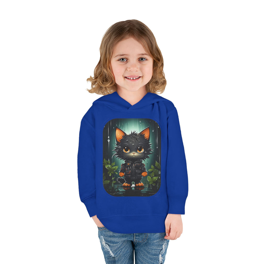 Toddler Hoodie — Cute Forest Black Cat Pullover