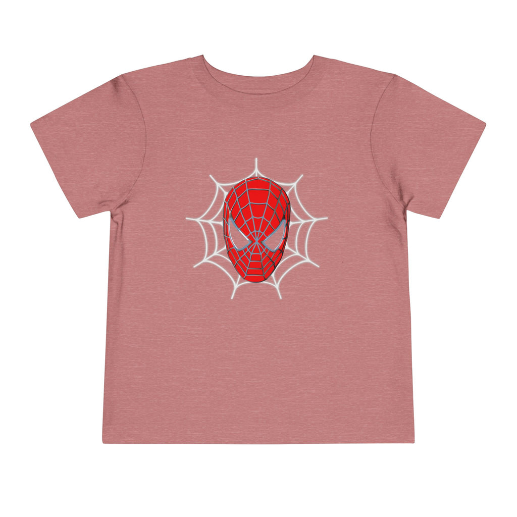 Spider Mask Toddler Tee — Cute Web Hero Graphic Shirt
