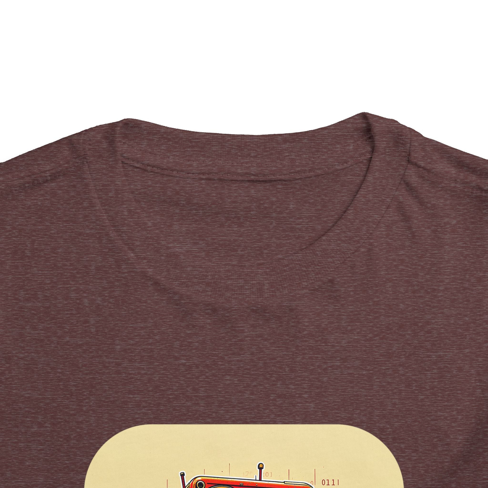 Retro Red Robot Toddler Tee — Cute Vintage Robot Graphic Shirt